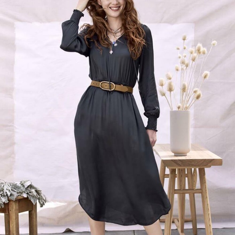 Matilda Jane Good Hart Beaufort Womens Long Sleeve Midi Dress S Small NWT #3189